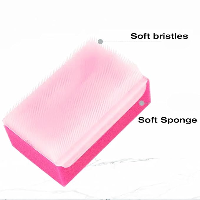 Baby Bath Sponges for Newborns - Baby Cradle Cap Brush - Cradle Cap Comb for Babies (Pack of 6) (Mixed Color A)