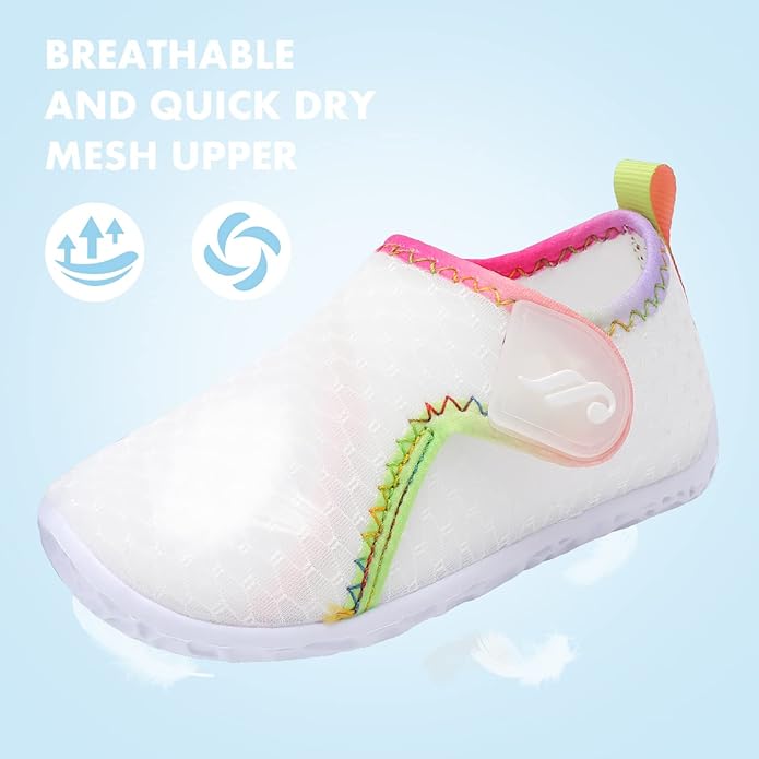 JIASUQI Baby Boys Girls Barefoot Swim Pool Water Shoes Beach Walking Sandals Athletic Sneakers