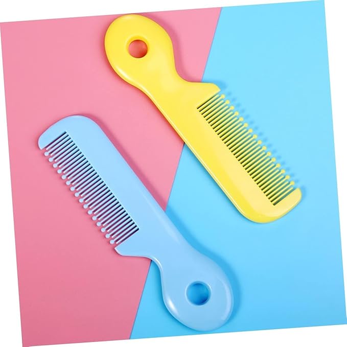 4Pcs Newborn Hair Comb Baby Comb Round Teeth Combs Wide Tooth Hair detangler for Toddler Pocket Hair Comb Baby and Child Care Products Health and Household