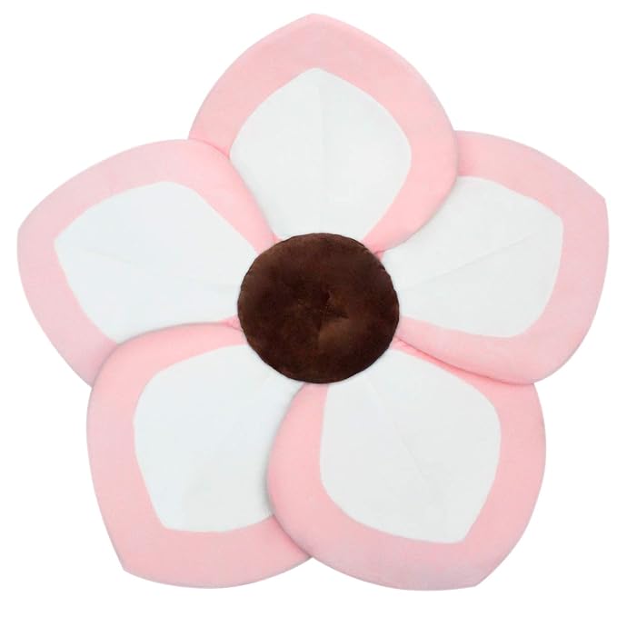 Baby Bath - Flower Baby Bath Pad Infant Bathtub Mat for Bathtub Tub Sink (Whitepink)