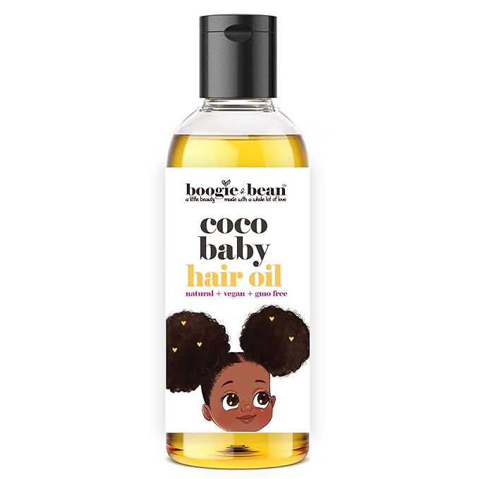 Baby Hair Oil for Infants and Toddlers, Baby Hair Products for Black Babies, Curly Hair, Twist and Braids Oil