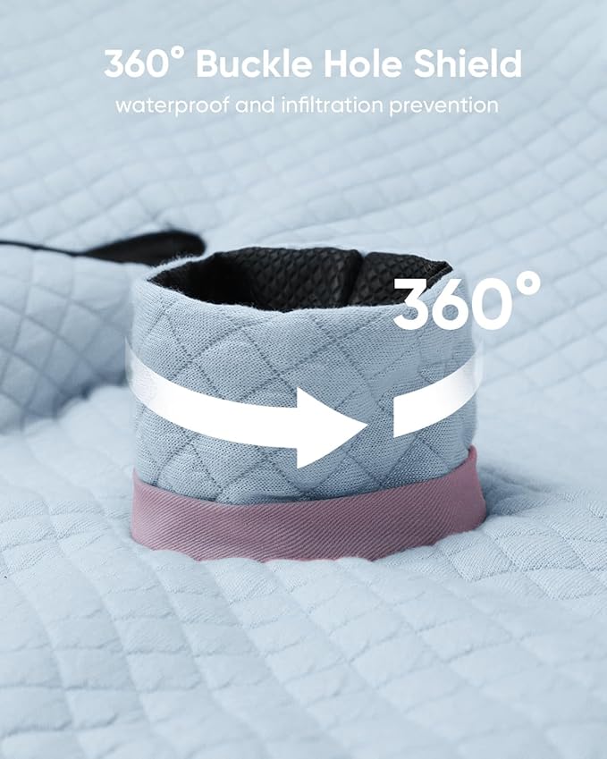 2 Pack Baby Potty Training Car Seat Protector, Waterproof Car Seat Liner for Potty Training Toilet, Baby Infant Toddler Piddle Pad Fits for Carseat, Stroller, Highchair - 2 Pack, Light Blue