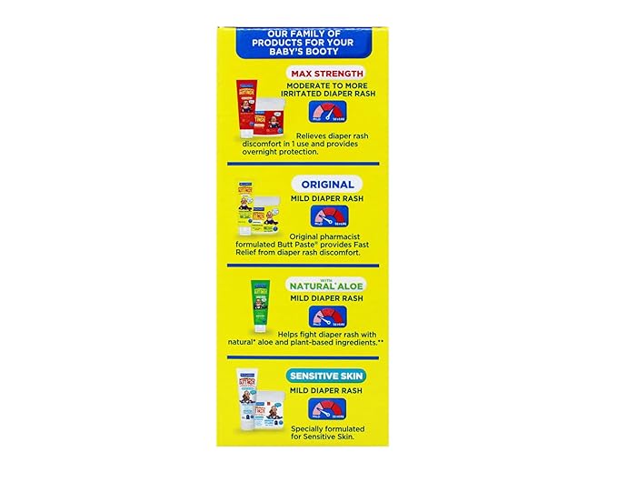 Boudreaux's Butt Paste Original Diaper Rash Cream, Ointment for Baby, 2 oz. Tube (Pack of 1)