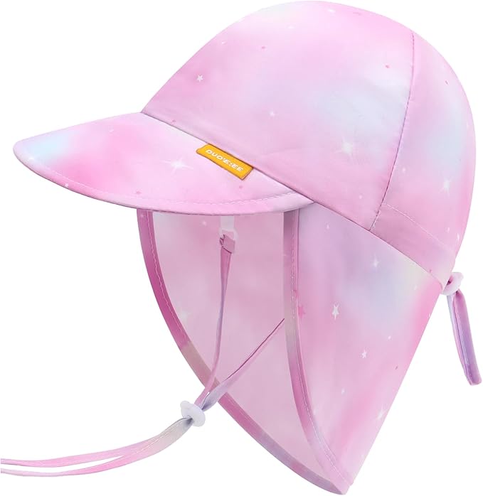 Duoyeree UPF 50+ Baby Sun Hat with Ear and Neck Protection - Toddler Beach Hat for Boys & Girls - Ideal for Summer Fun