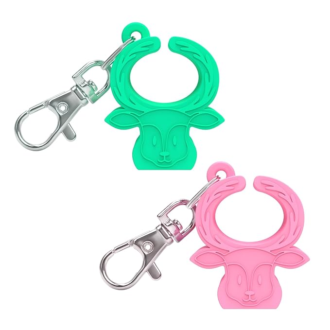 MORLIKE LIVING Silicone Buckle Release Tool, Unbuckle Assistant, Easy Buckle Release Aid for Parents and Caregivers to Unbuckle (Pink-Green)