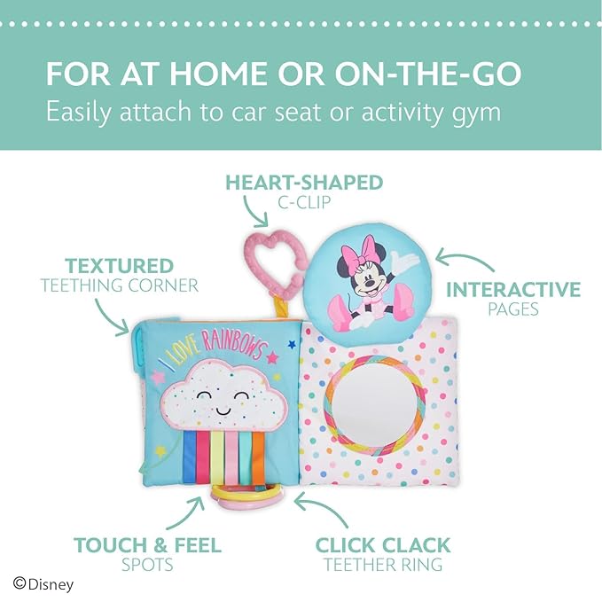 KIDS PREFERRED Disney Baby Minnie Mouse On The Go Soft Book for Babies