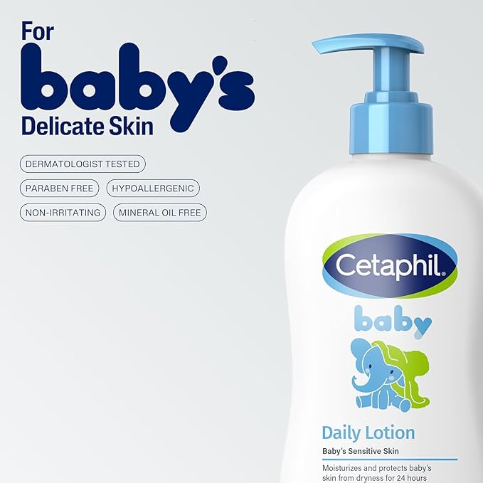 Baby Daily Lotion with Organic Calendula |Vitamin E | Sweet Almond & Sunflower Oils |13.5 Fl. Oz (Pack of 2)