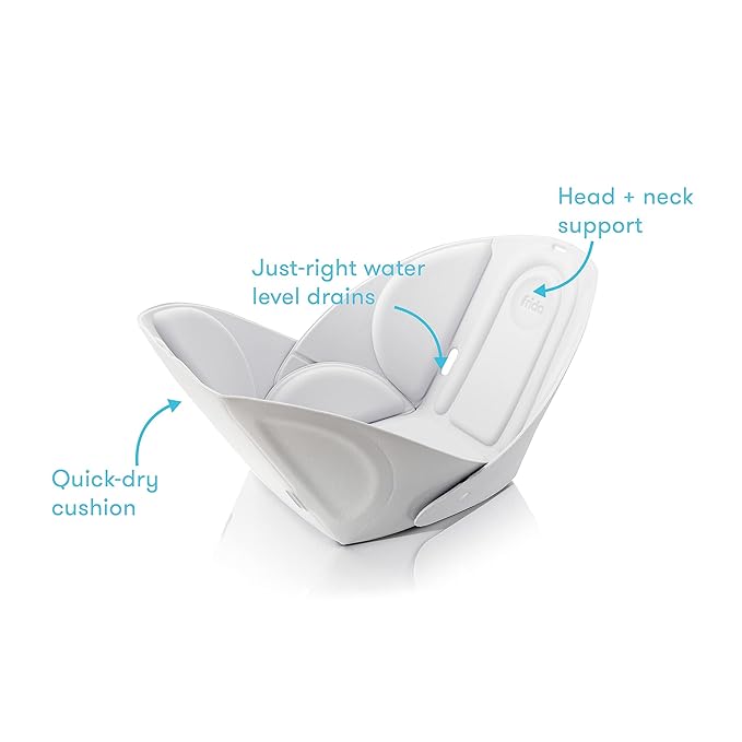 Frida Baby Soft Sink Bath,Sink Bather,Easy to Clean Bather That Supports Baby's Head,(Pack of 2)