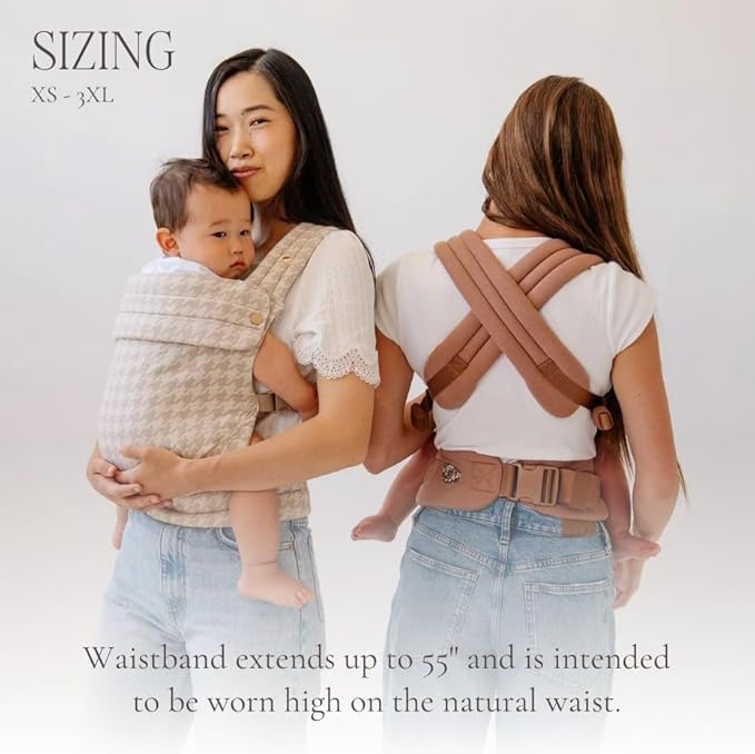 Mabē Monarch Ergonomic Baby Carrier – Premium Cotton Soft Structured Newborn to Toddler Carrier with Hip-Healthy Design, 3 Carry Positions (7-35lbs), Lightweight & Breathable, (Evergreen)