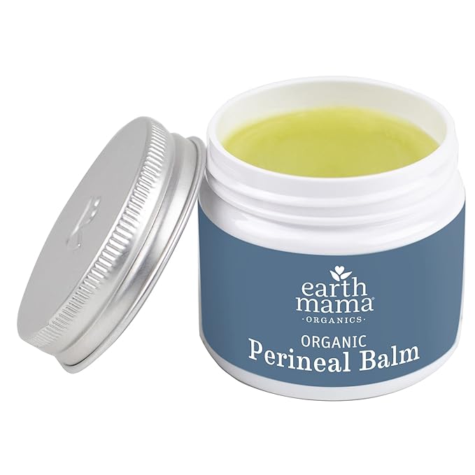 Earth Mama Organic Perineal Balm | Naturally Cooling Herbal Salve for Pregnancy and Postpartum Relief with Witch Hazel & Calendula, Feminine Care Essentials, No Benzocaine or Butane, 2-Oz (2-Pack)