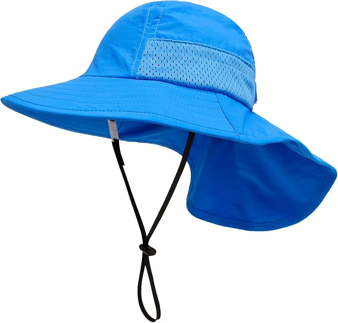 Baby Sun Hat UPF 50+ Toddler Wide Brim Beach Hats for Boys Girls 0-6 Years