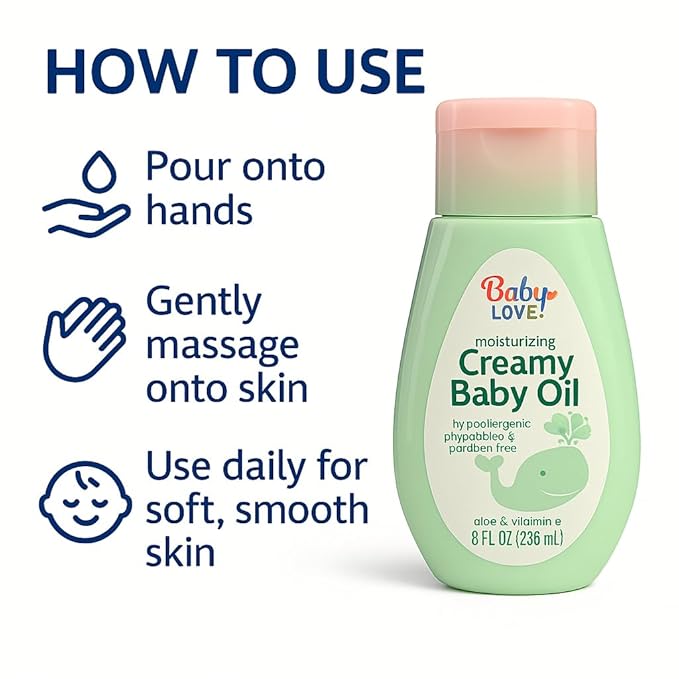 Baby love creamy baby love oil
