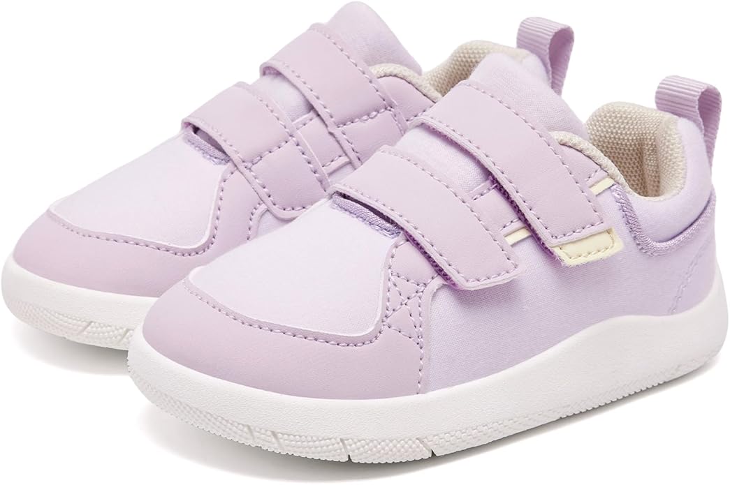 MORENDL Boys & Girls Walking Shoes 0-4 Years Baby Wide Toe Box Barefoot Shoes Toddler Sneakers