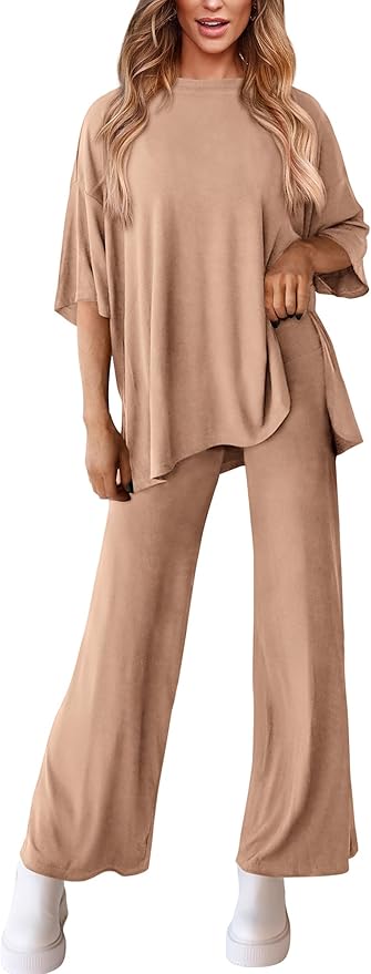 PRETTYGARDEN Two Piece Sets for Women Summer Fashion Lounge Matching Set 2026 Spring Travel Vacation Airport Outfits Clothing