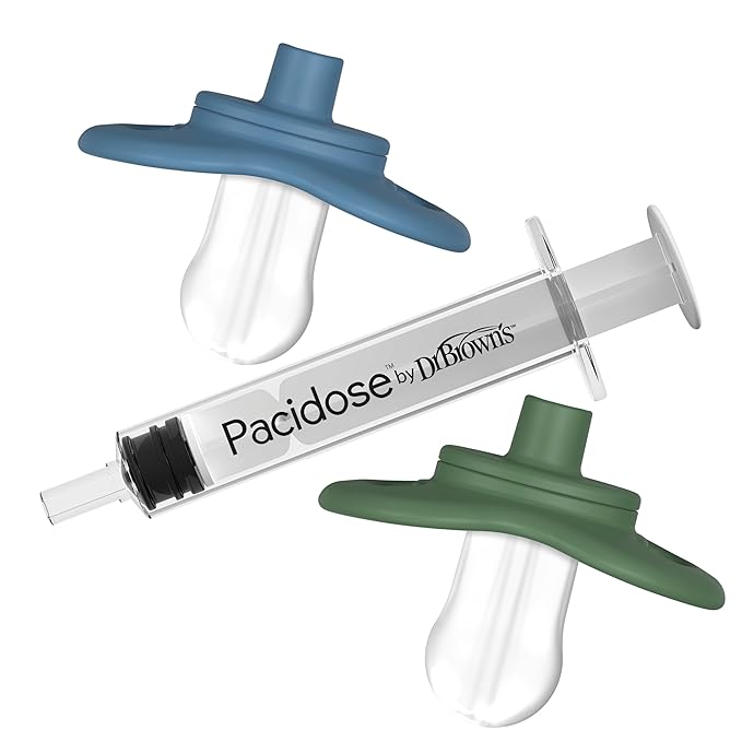 Dr. Brown's Pacidose Liquid Medicine Dispenser for Babies and Toddlers,Oral Syringe & Two Bulb Sizes,0-6 m-and 6-18 m,BPA-Free,(Pack of 5)
