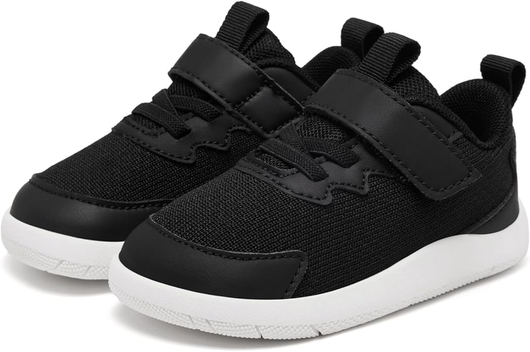 MORENDL Wide Toddler Shoes Baby Walking Shoes Boys & Girls Barefoot Sneakers Zero Drop Comfort Tennis Running Outdoor Activities