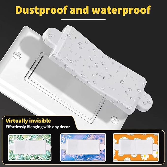 Magnetic Light Switch Guard Cover, Light Switch Guard, Light Switch Blocker, Light Switch Lock, Switch Cover Guard, Child Proof Light Switch Cover Guard (White,2 Piece)