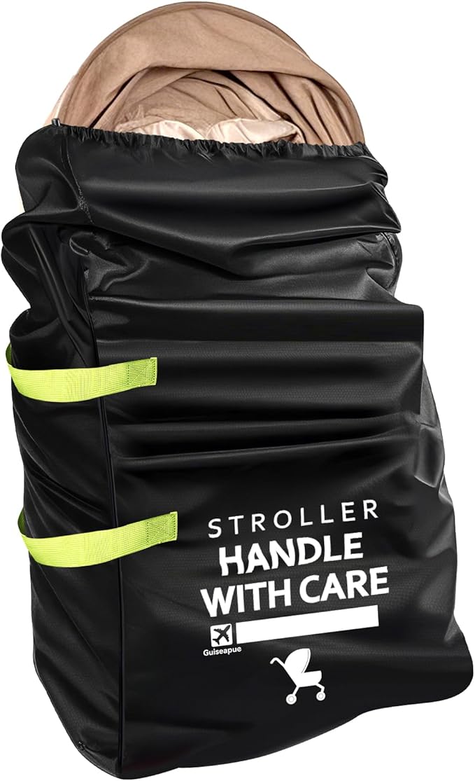 Stroller Bag for Airplane: Airplane Travel Essentials, 46" H x 21" W x 13" D Stroller Cover for Air Travel, Fit Single/Double/Jogging/Umbrella/Baby Stroller Travel System like Chicco, Evenflo...