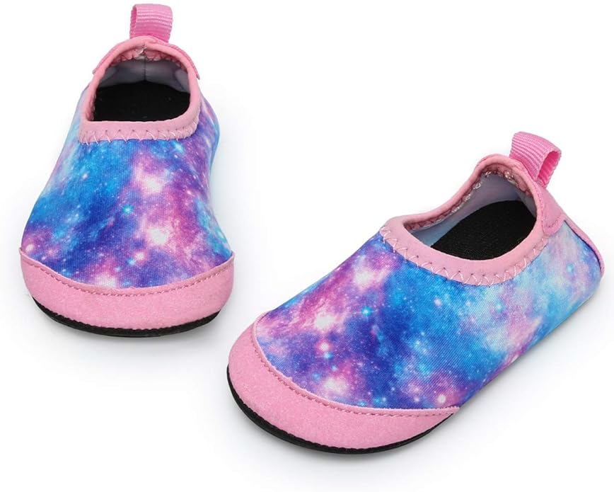 Baby Boys and Girls Swim Water Shoes Barefoot Aqua Socks Non-Slip for Beach Pool Toddler Kids