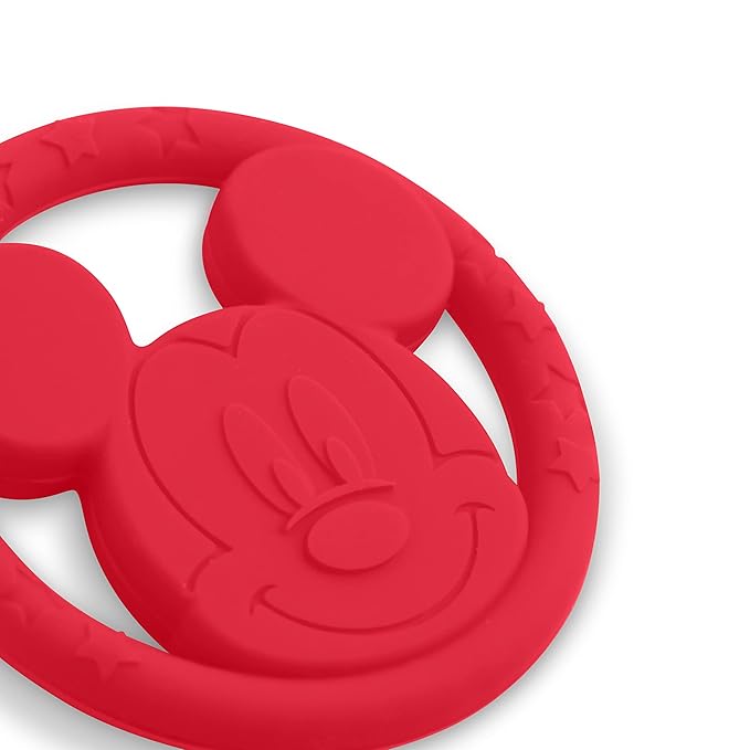 Cudlie Disney Silicone Teether Toy Set for Infants, Food Grade and BPA Free Teethers for Babies 6-12 Months, 2-Pack Teether Toys for Newborns