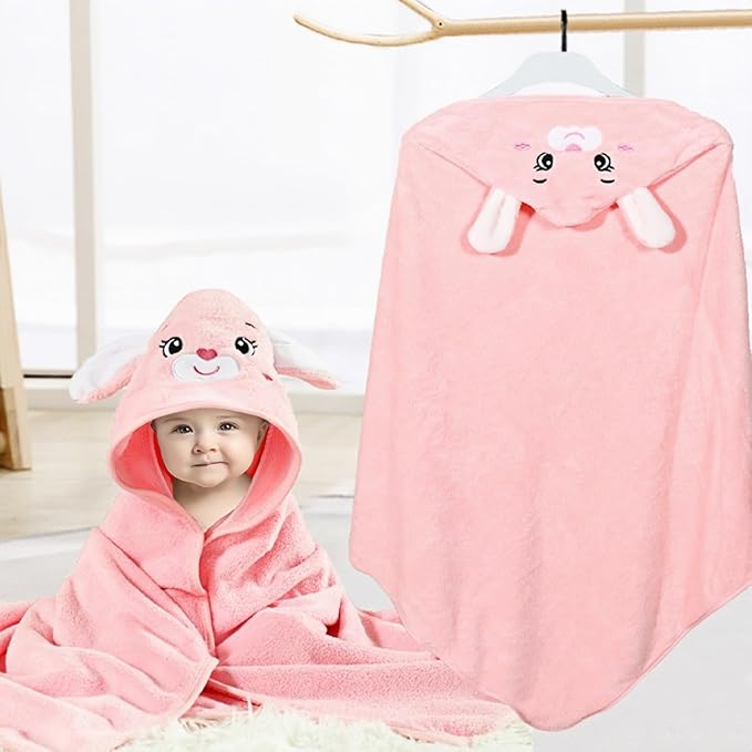 Baby Hooded Towel,31 * 31 in Toddler Bath Towels and Washcloths Set for Newborn Babies,Toallas de Baño para Bebe,Organic Infant Kids Boy Essentials 1-3