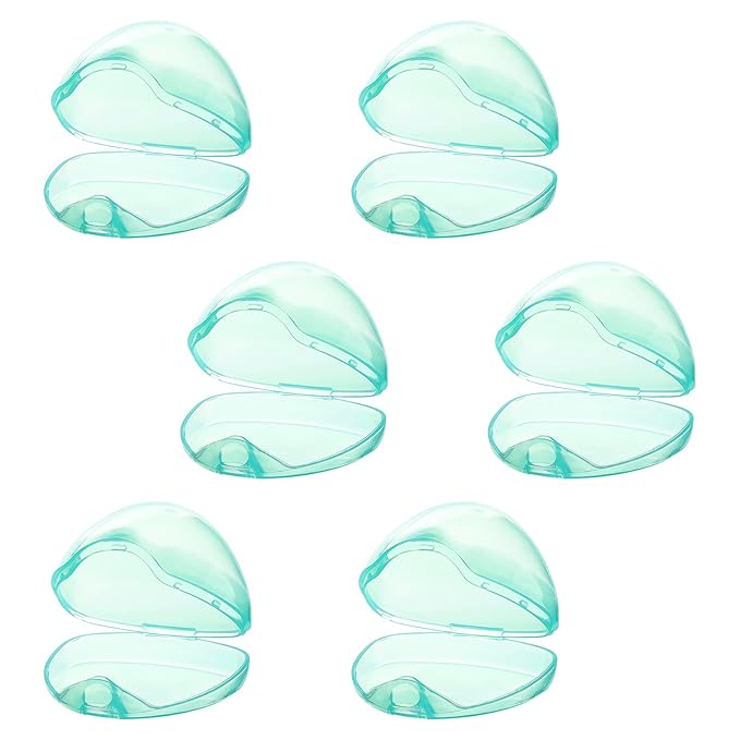 Accmor Pacifier Case, Pacifier Holder Case, Pacifier Container for Travel, BPA Free,Transparent Green, 6 Pack