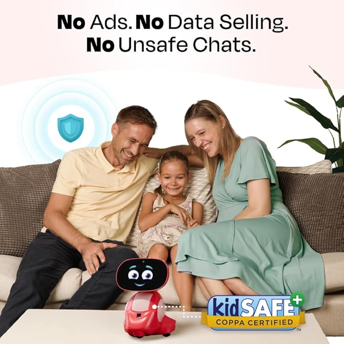 Miko 3 AI Robot for Kids – Smart Educational & STEAM Learning Robot with Interactive Apps, Games, Stories & Activities for Girls & Boys Ages 5–10 | Red