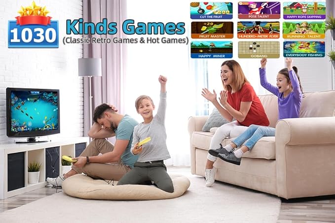 HDMI Musical Electronic Dance Mats with Camera,64G Memory Card,It Features 1030 Games、700 Songs and 81 MV,Double User Fitness Dance Pad Dancing Mat for Kids & Adults, Gift for Boys & Girls