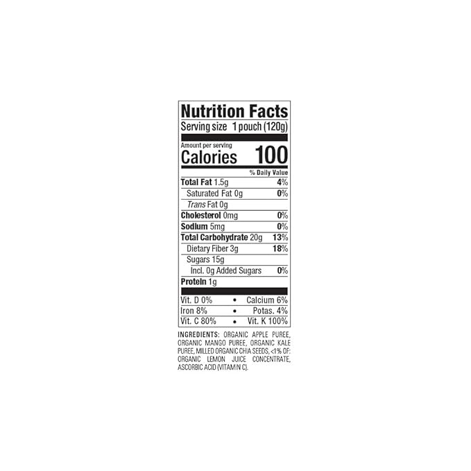 HAPPYTOT Organics Stage 4 Baby Food Pouches, Gluten Free, Vegan Snack, SuperFoods Fruit & Veggie Puree & Chia Variety Pack, 4.22 Ounce (Pack of 16), Amazon Exclusive