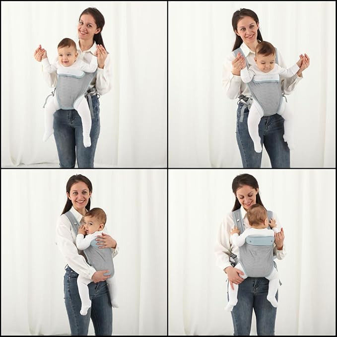 Baby Carrier Wrap,Baby Carriers Newborn to Toddler,Cozy Baby Holder Carrier Lightweight,Adjustable Baby Carriers Support for Infant 7-45lbs Girl and Boy,Front Back All Positions,Shower Gift