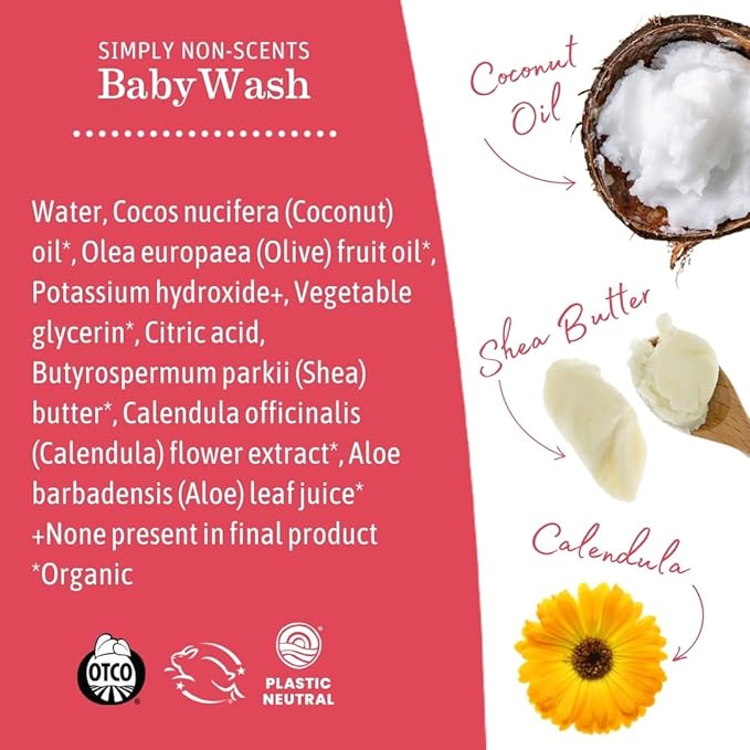 Earth Mama Foaming Hand Soap Refill All Purpose Castile Body Wash, Simply Non-Scents, 34 Fl Oz