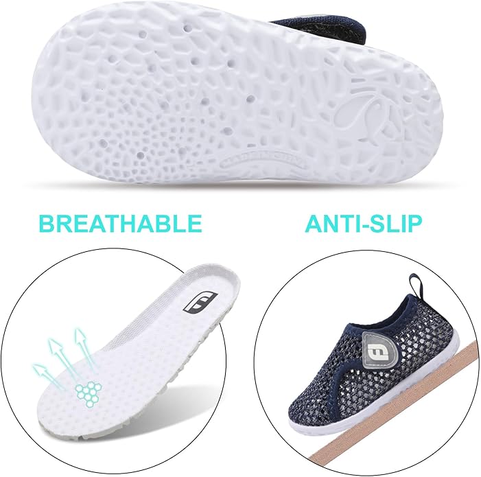 JOINFREE Baby Toddler Water Shoes Boys Girls Sandals Barefoot Kids Breathable Sneakers Shoes for Walking Running