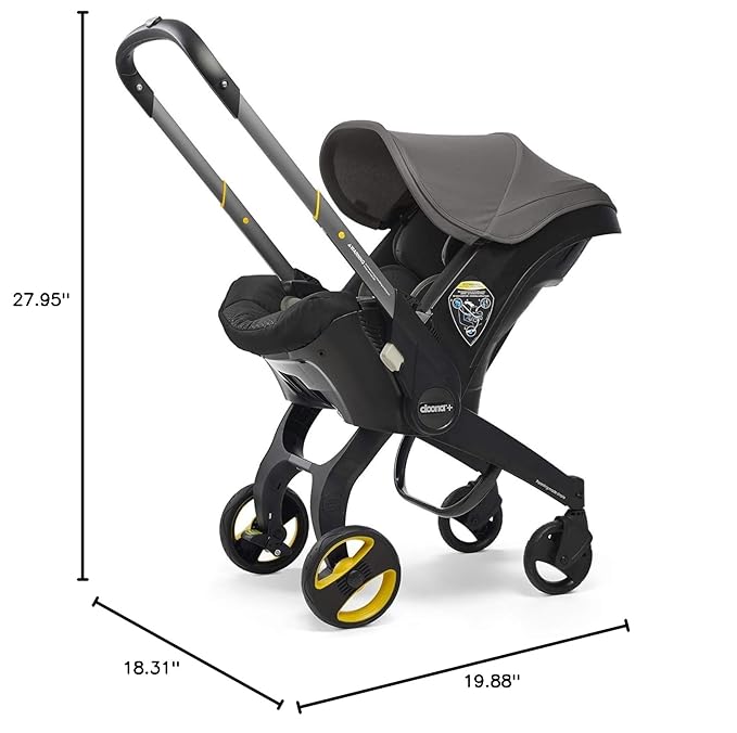 Doona Car Seat & Stroller, Greyhound - All-in-One Travel System
