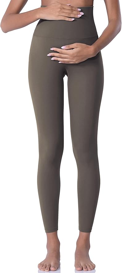 POSHDIVAH Women's Maternity Leggings Over The Belly Pregnancy Yoga Pants Active Wear Workout Leggings