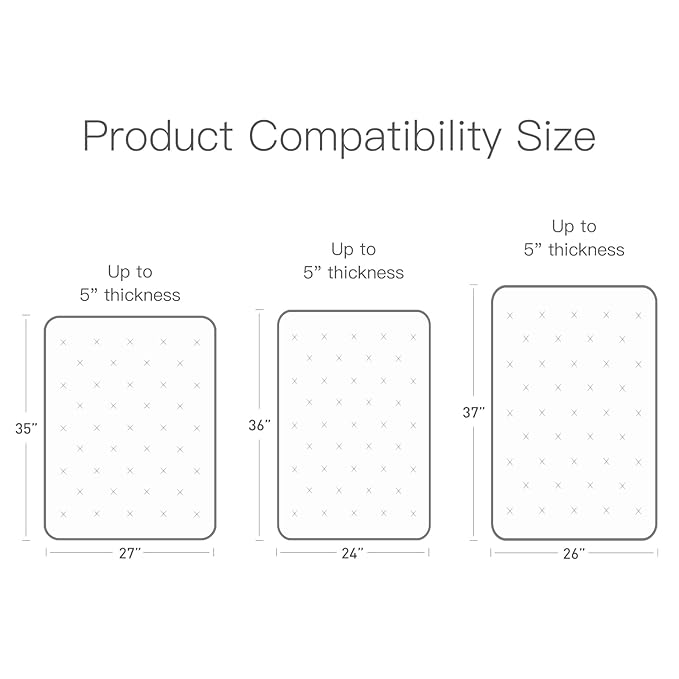 100% Organic Cotton Muslin Pack and Play Sheets Fitted 38”x26”, Mini Crib Sheets Compatible with Graco/hiccapop/YENING/Dream On Me/Babylicious Pack N Play Mattress, Playard Bedding Sheet Bed Cover