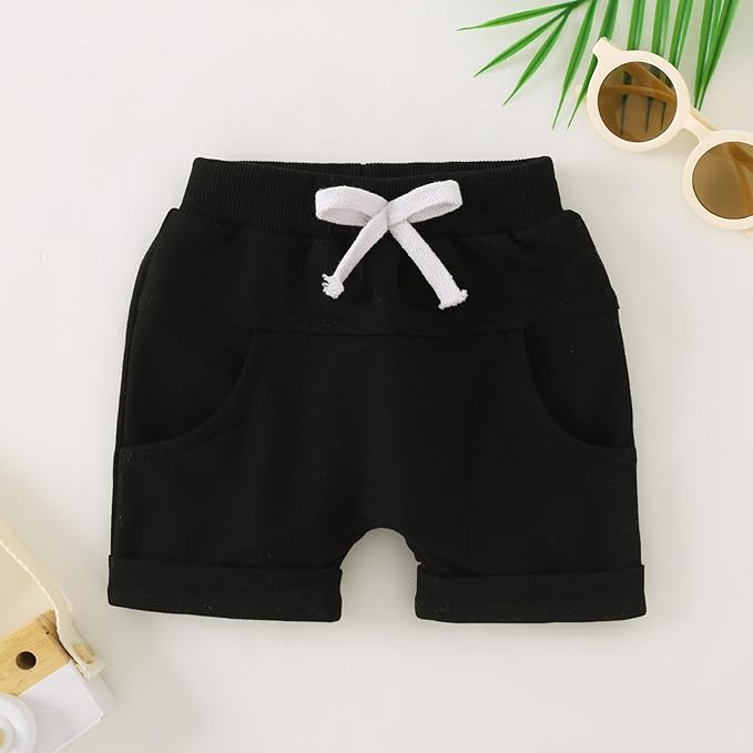 Yvowming 0-4T Toddler Baby Boy Clothes Kids Summer Truck Print T Shirt Short Set with Pockets