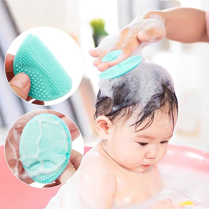 Silicone Facial Cleansing Brush - Face Scrubber & Exfoliator for Deep Cleaning, Blackhead & Acne Pore Care