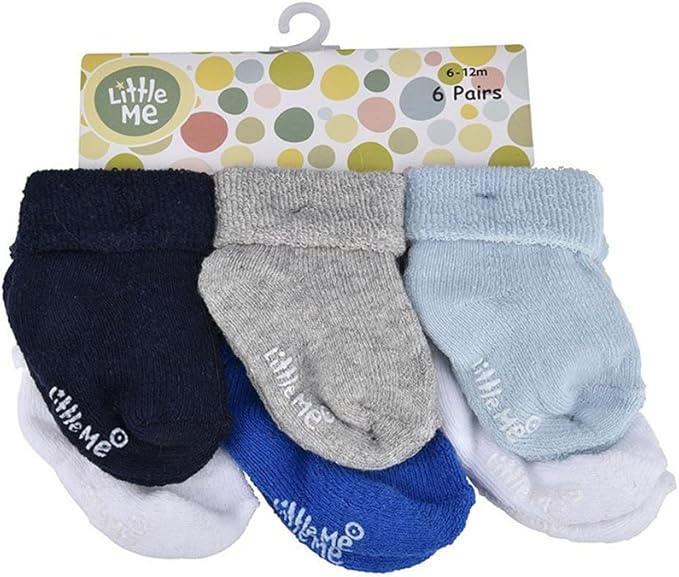 Little Me baby-boys Baby Boys' 6 Pack Socks
