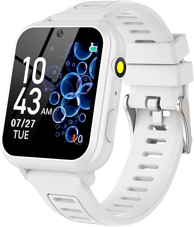 Phyulls Kids Smart Watch Gift for Girls Age 4-12, Smart Watch for Kids with 39 Games HD Touch Screen Watches Camera Video Music Pedometer Flashlight Educational Toys Birthday Gifts for Girls