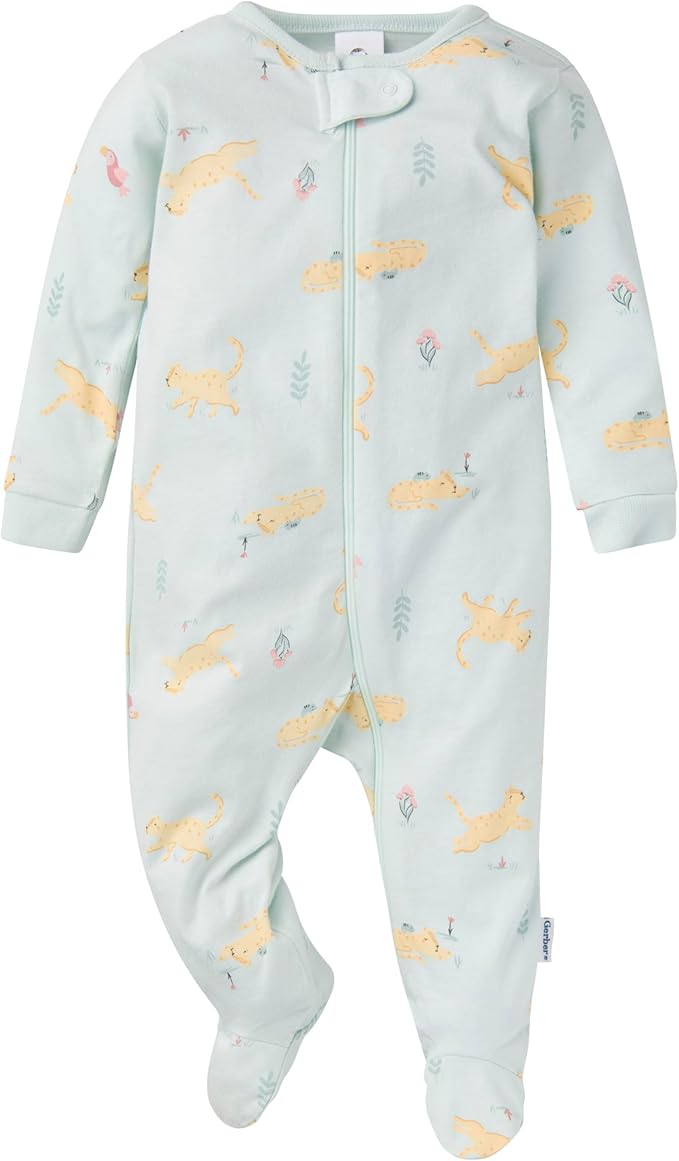 Gerber baby-girls 4 Pack Sleep 'N Play Footie