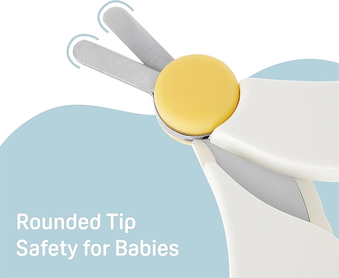Pigeon Baby Nail Scissors with Rounded Tip, 0 Months (MADE IN JAPAN)