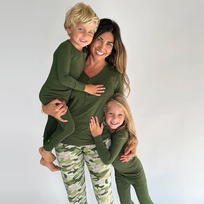 Bellabu Bear Convertible Footies for Baby Boys & Baby Girls, Family Matching Pajamas, Rayon from Bamboo