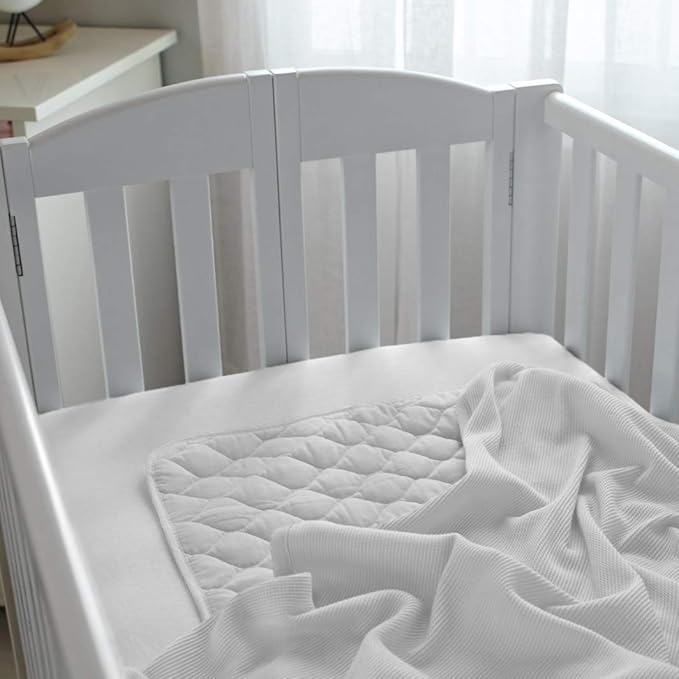 American Baby Company 100% Cotton Thermal Waffle Swaddle Blanket (30" x 40"), Soft, Breathable & Stretchy, White, 2 Pack, for Boys and Girls, Perfect for Swaddling, Travel and Gifting