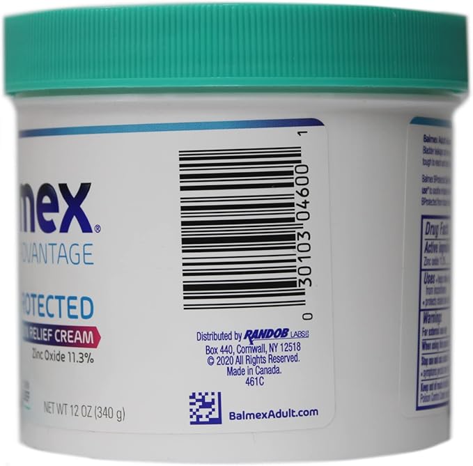 Balmex Adult Care Rash Cream 12 oz (pack of 6)