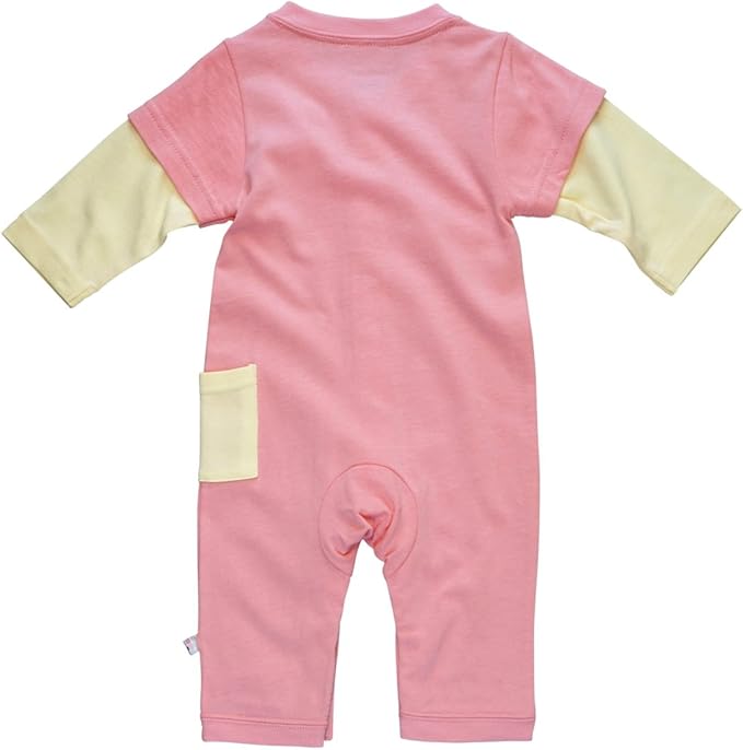 Babysoy Long Sleeve Baseball Style One Piece Coverall Romper
