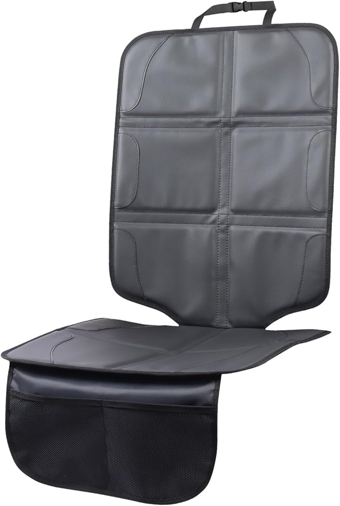 Car Seat Protector,Extra Thick Car Seat Covers Non-Slip Waterproof Mat Pad Leaving No Imprints Marks for Child Baby Pet Truck SUV Automobile (Black-A)