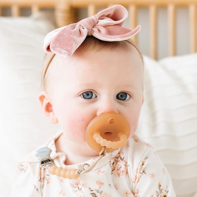 Ryan & Rose Cutie PAT Pacifier Teether (Bulb, Clear Rubber)