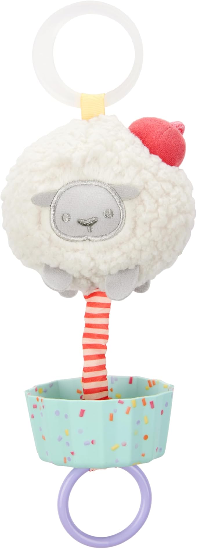 Skip Hop Baby Car Seat Toy and Stroller Toy for Multi Sensory Play with Jingle Sound and Vibration Sweet Sheep Jitter Age 0+