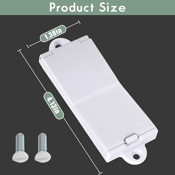 2 Light Switch Guard Cover, Baby Proof Wall Switch Cover Guard for Rocker Light Switch Protects Your Lights or Circuits from Being Accidentally Turned On or Off (White)