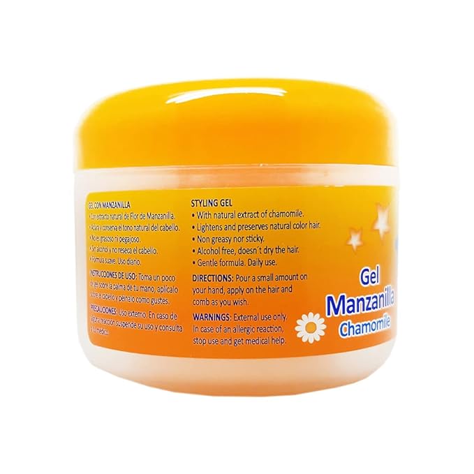 Ricitos De Oro Styling Gel Chamomile Manzanilla 4.0 Oz (115g) - Pack of 6